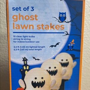 Ghost Lawn Stakes String Lights - Set of 3